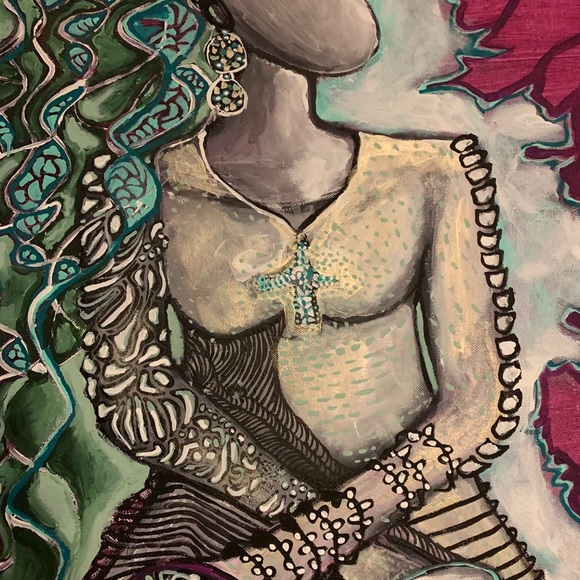 Female Grace- an original large acrylic painting - Picture 9 of 9